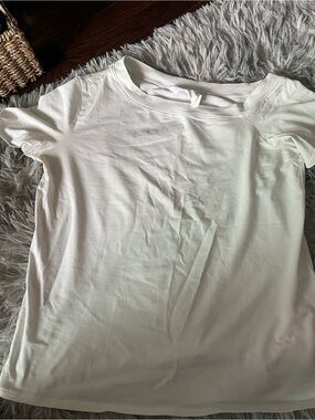 lululemon athletica White Tee with Logo Tag